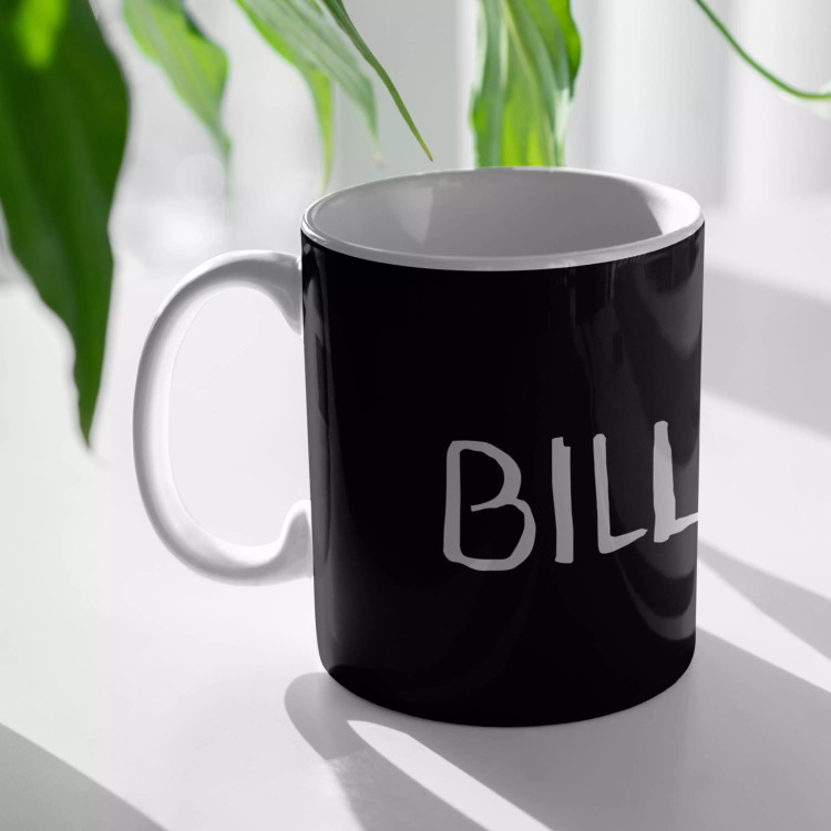 ماگ سرامیکی دسته و داخل سفید BILLIE EILISH FH-2032