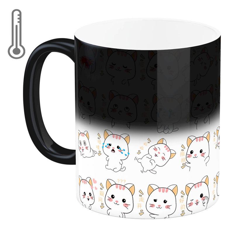 ماگ حرارتی آبنبات رنگی  Kitty کد ARM0406