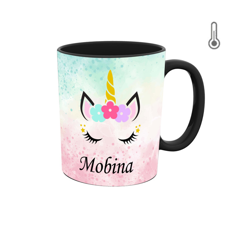 ماگ حرارتی  اسم مبینا  unicorn کد 1158