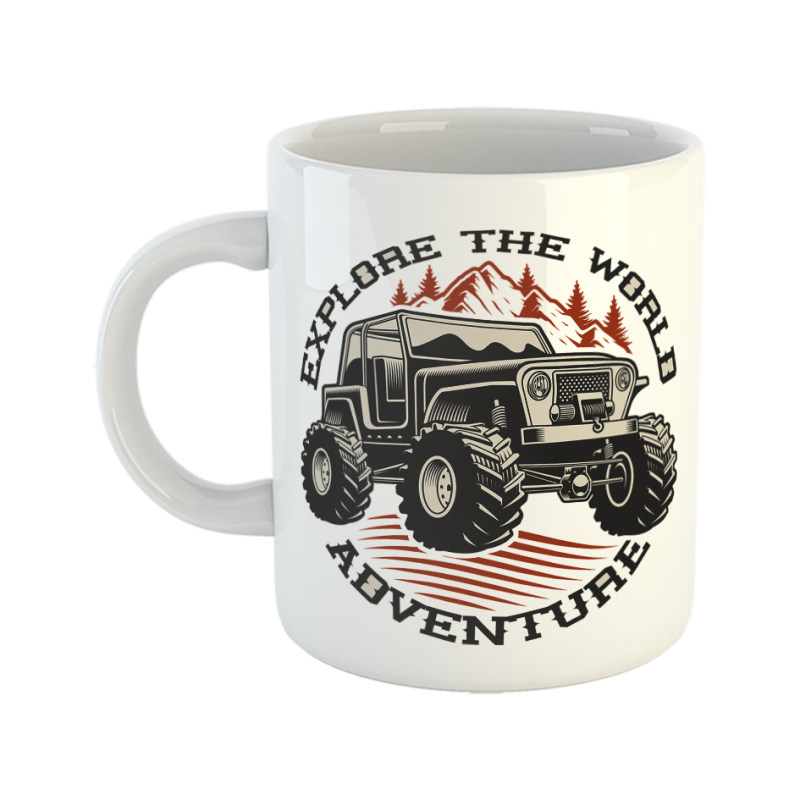 ماگ ماشین آفرود ADVENTURE  EXPLORE THE WORLD
