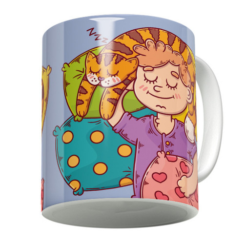 خرید ماگ-لیوان کارتونی پسر تنبل