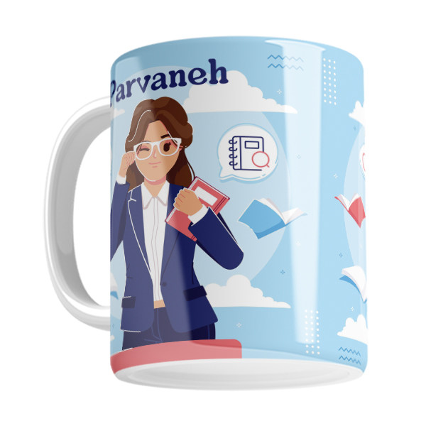ماگ  معلم و استاد  پروانه