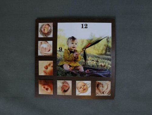 ساعت MDF مربع آلبومی 8 تیکه – (0867)