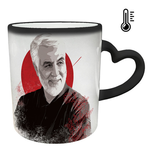 خرید ماگ-لیوان حرارتی دسته ساده سردار سلیمانی کد 100