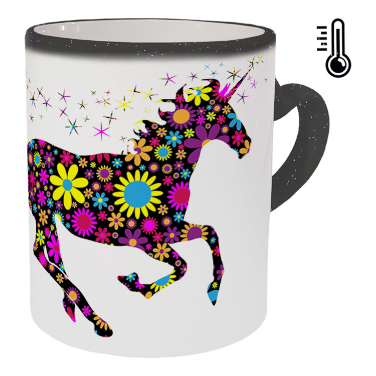 ماگ حرارتی  دسته ساده   یونیکورن کد 8