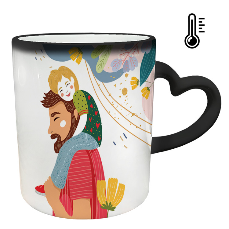 ماگ حرارتی  دسته ساده  روز پدر کد 17