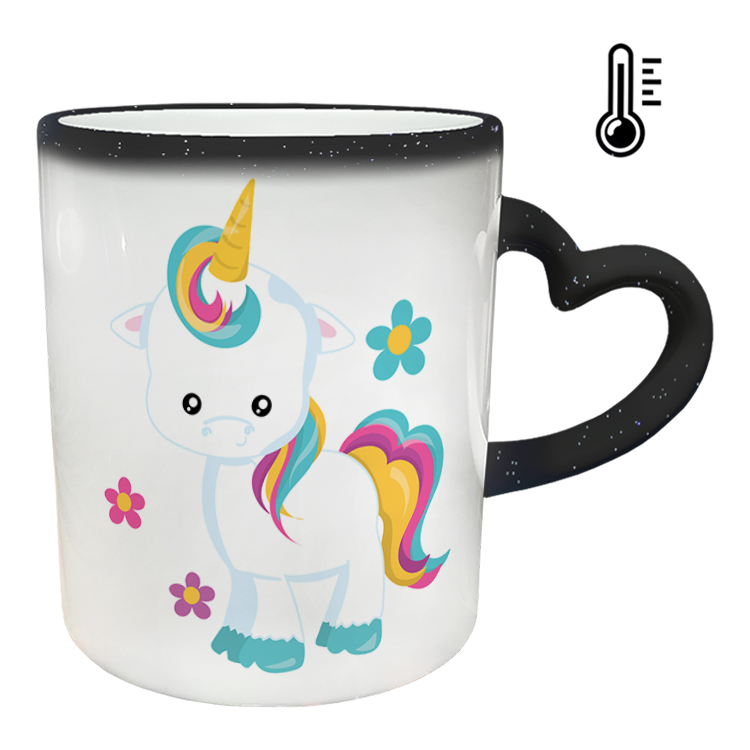 ماگ حرارتی  دسته ساده   یونیکورن کد 16