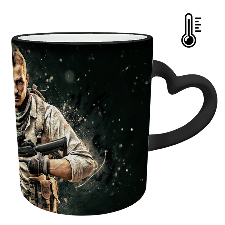 ماگ حرارتی  دسته ساده  بازی کال آف دیوتی call of duty کد 12