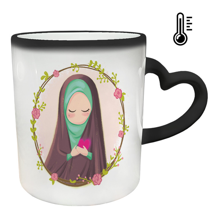ماگ حرارتی  دسته ساده  عاشقانه کد 271