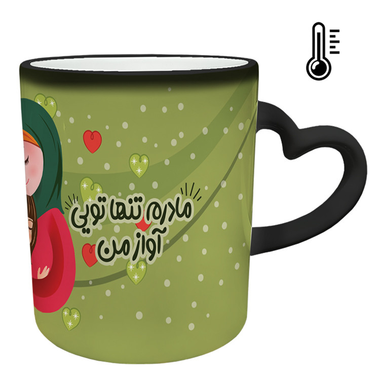 ماگ حرارتی  دسته ساده  روز مادر کد 18