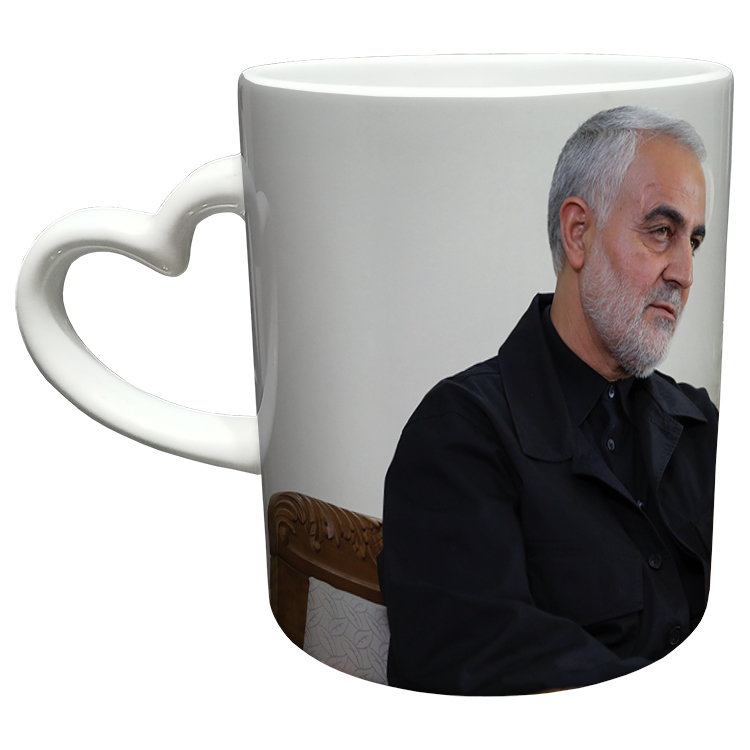 ماگ دسته ساده  سردار سلیمانی کد 23