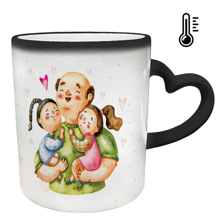 ماگ حرارتی  دسته ساده  روز پدر کد 14