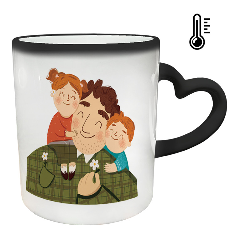 ماگ حرارتی  دسته ساده  روز پدر کد 29