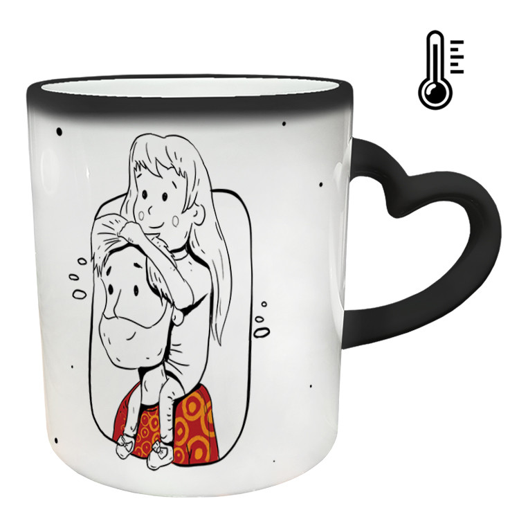 ماگ حرارتی  دسته ساده  روز پدر کد 33