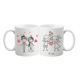 ماگ عاشقانه کد51 مجموعه 2 عددی