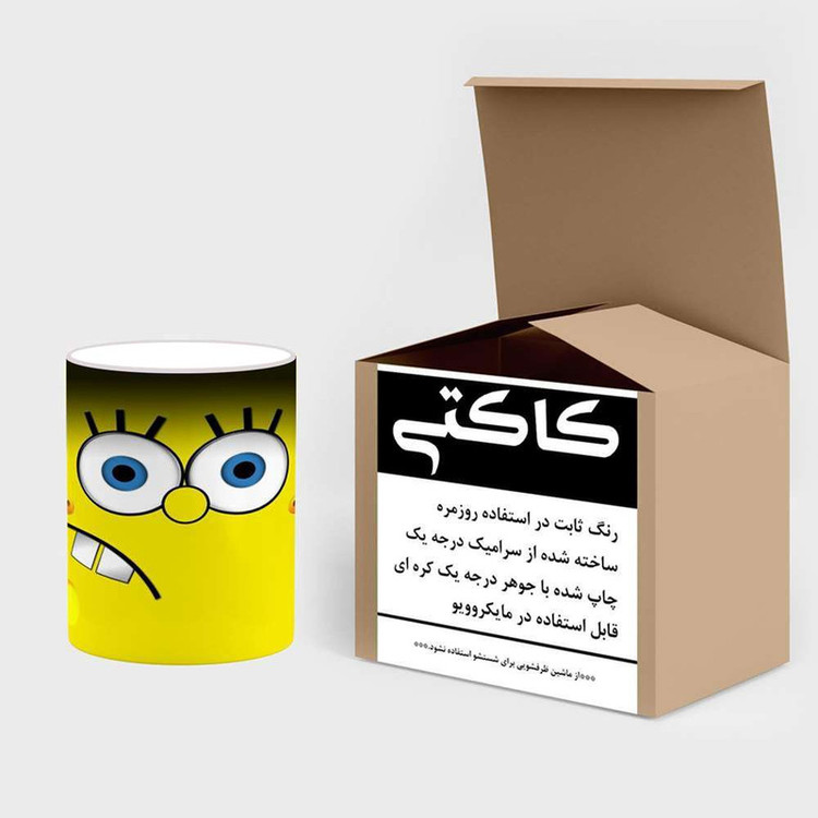 ماگ حرارتی کارتون باب اسفنجی کد mgh23485