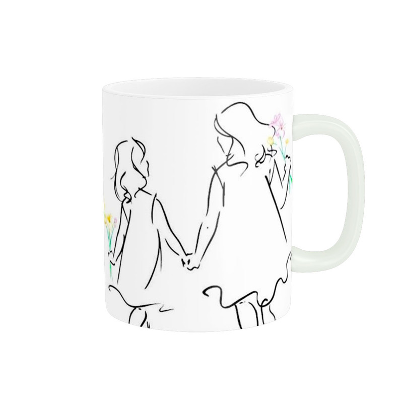 ماگ ( جعبه کادویی رایگان)   مادر و دختر کد 248