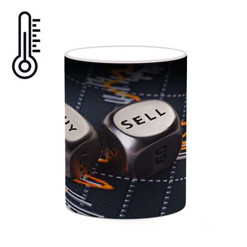ماگ ( جعبه کادویی رایگان)  حرارتی   ترید و Trading کد mgh24910