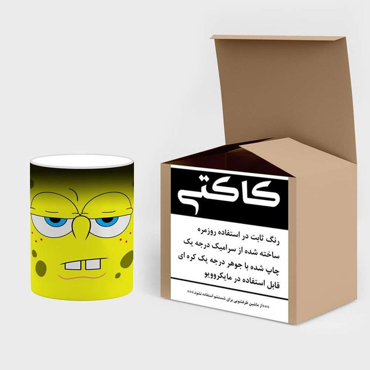 ماگ حرارتی کارتون باب اسفنجی کد mgh23476