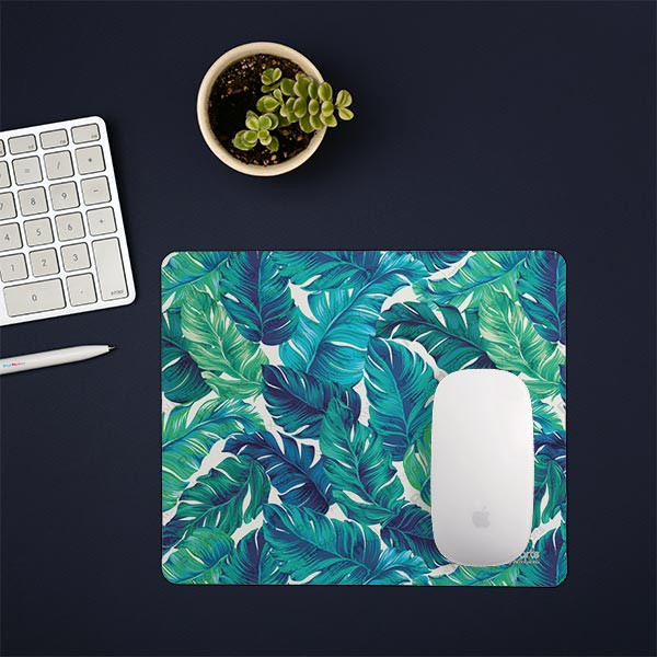 پد موس - پد ماوس پیکسل میکسل مدل Green Tropical Leaves
