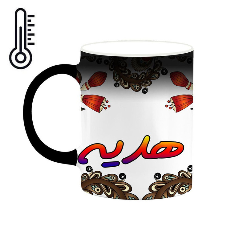 ماگ حرارتی اسم هدیه سنتی گل و بته کد mgh48239
