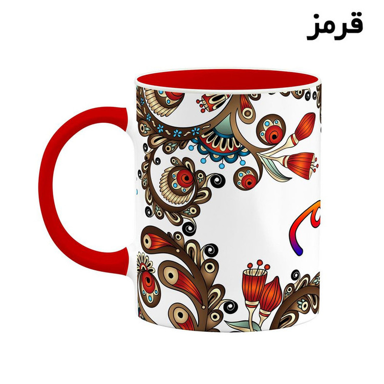 ماگ اسم ابرسام سنتی گل و بته کد mgh43230
