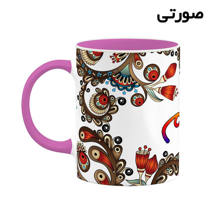 ماگ اسم ابرسام سنتی گل و بته کد mgh43230