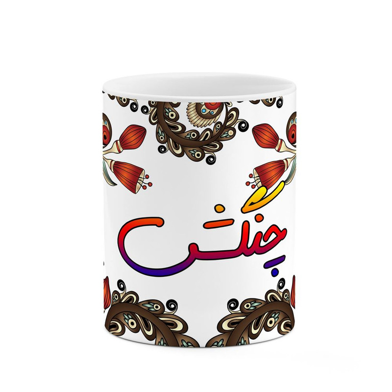 ماگ ( جعبه کادویی رایگان)    اسم چنگش  سنتی گل و بته کد mgh44741