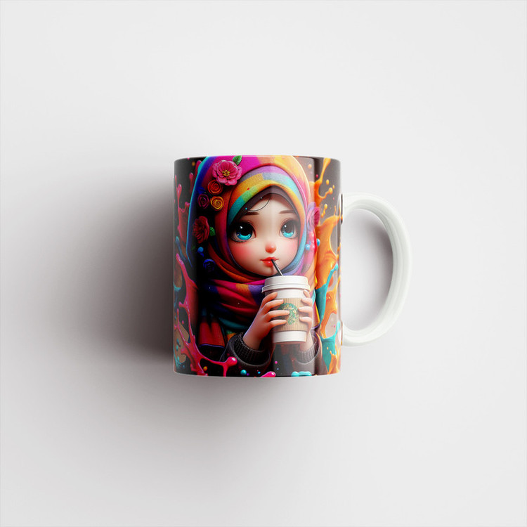ماگ دخترانه فانتزی استارباکس کد 977