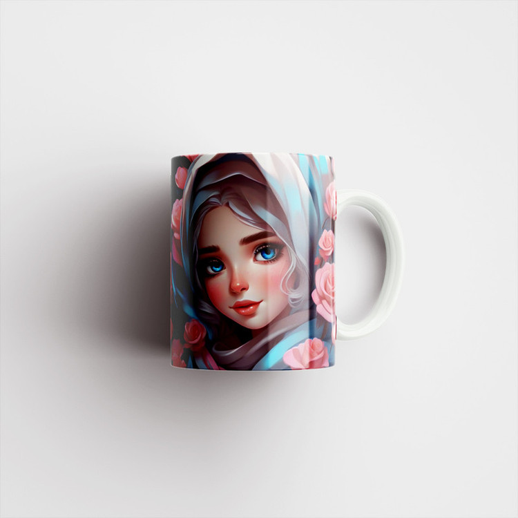 ماگ روز زن گل رز کد 1021