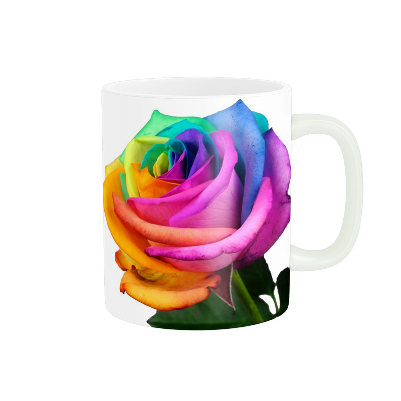 ماگ ( جعبه کادویی رایگان)    گل رز چند رنگ کد 415