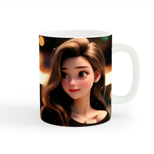 ماگ دخترانه دختر کیوت کد wall-7734