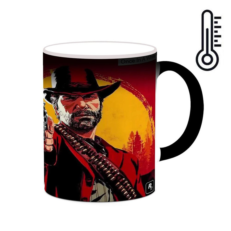 ماگ ( جعبه کادویی رایگان)  حرارتی   بازی رد دد Red Dead Redemption II کد mgh30063