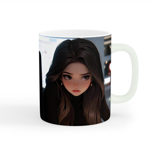 ماگ دخترانه دختر کیوت کد wall-8263