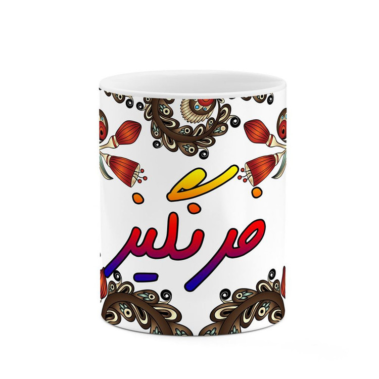 ماگ ( جعبه کادویی رایگان) اسم فرنگیز سنتی گل و بته کد mgh46389