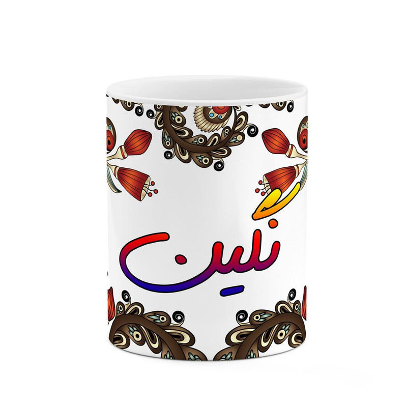 ماگ ( جعبه کادویی رایگان)     اسم نگین  سنتی گل و بته کد mgh48059