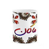 ماگ ( جعبه کادویی رایگان) اسم ماکان سنتی گل و بته کد mgh46970