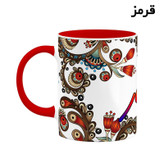 ماگ ( جعبه کادویی رایگان) اسم مانیار سنتی گل و بته کد mgh46993