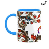 ماگ ( جعبه کادویی رایگان) اسم الهام سنتی گل و بته کد mgh43731