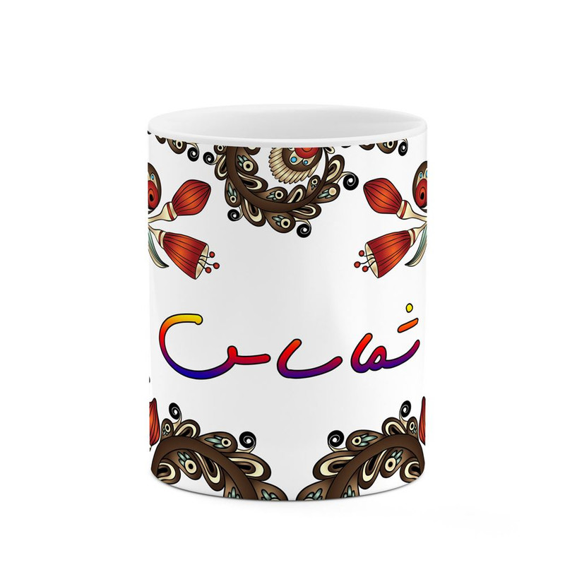 ماگ ( جعبه کادویی رایگان)     اسم شماساس  سنتی گل و بته کد mgh45859