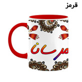 ماگ ( جعبه کادویی رایگان) اسم مرسانا سنتی گل و بته کد mgh47536