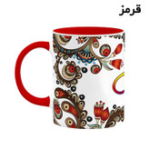 ماگ ( جعبه کادویی رایگان) اسم پریاس سنتی گل و بته کد mgh44414