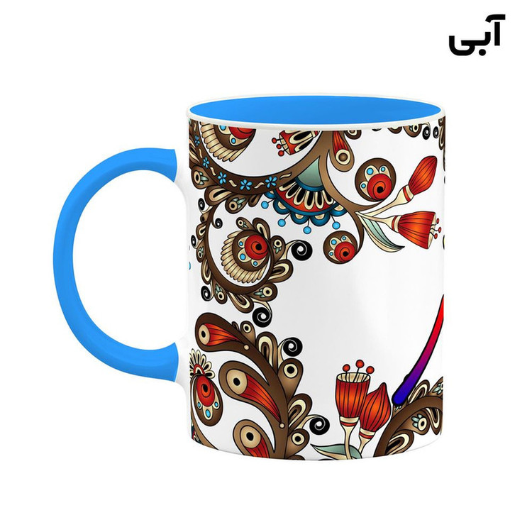 ماگ ( جعبه کادویی رایگان) اسم فراز سنتی گل و بته کد mgh46327