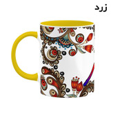 ماگ ( جعبه کادویی رایگان) اسم فراز سنتی گل و بته کد mgh46327