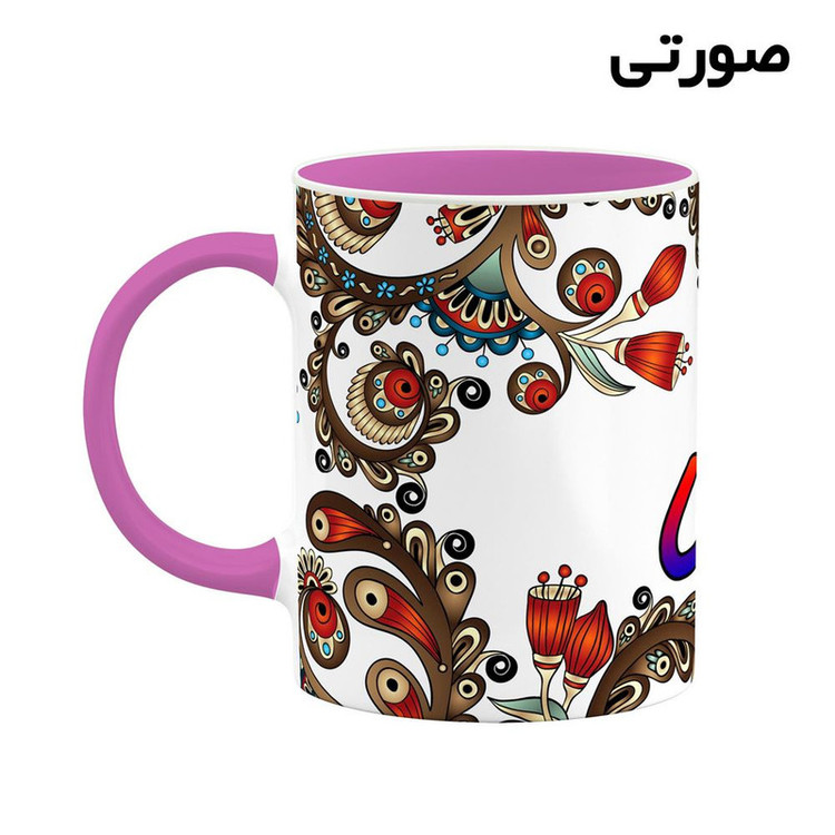 ماگ ( جعبه کادویی رایگان) اسم شانا سنتی گل و بته کد mgh45776