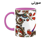 ماگ ( جعبه کادویی رایگان) اسم بهار سنتی گل و بته کد mgh44204