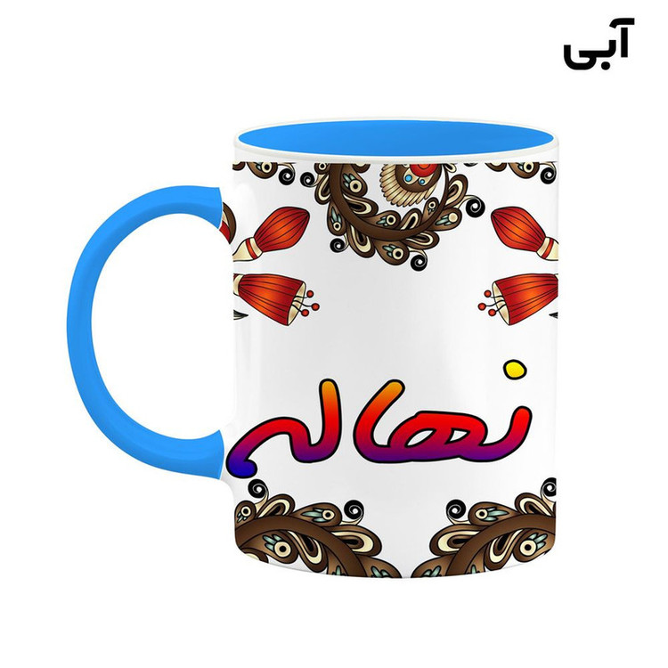 ماگ ( جعبه کادویی رایگان) اسم نهاله سنتی گل و بته کد mgh48074