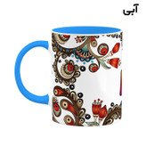 ماگ ( جعبه کادویی رایگان) اسم آوا سنتی گل و بته کد mgh43924