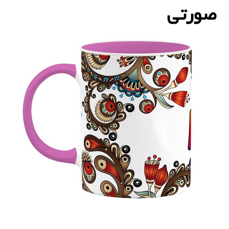 ماگ ( جعبه کادویی رایگان) اسم آوا سنتی گل و بته کد mgh43924