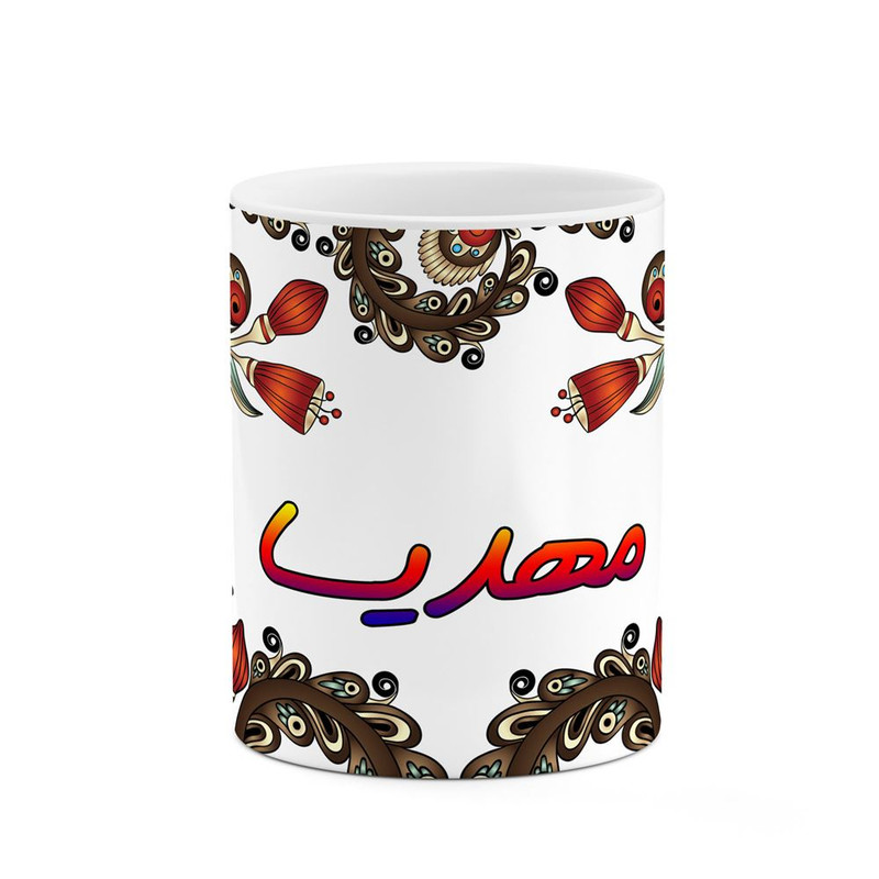 ماگ ( جعبه کادویی رایگان)     اسم مهدیسا  سنتی گل و بته کد mgh47688